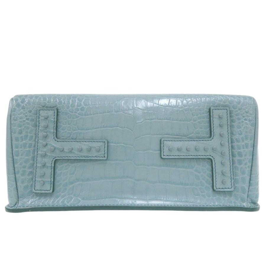 新品同様 トッズ 2way クロコ型押し ハンドバッグ ショルダーバッグ  