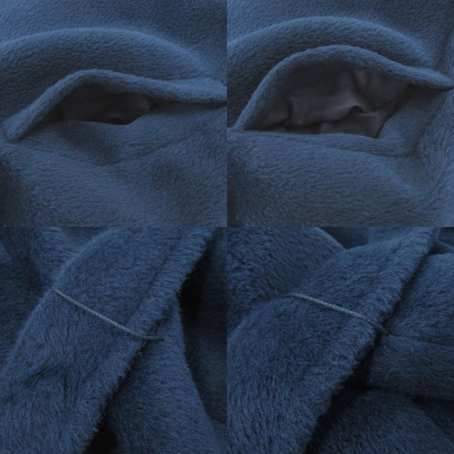 MaxMara マックスマーラ アルパカ 混 ウール フード コート アルバタ] アルパカ ウール ローブ コート, cherry | Max Mara