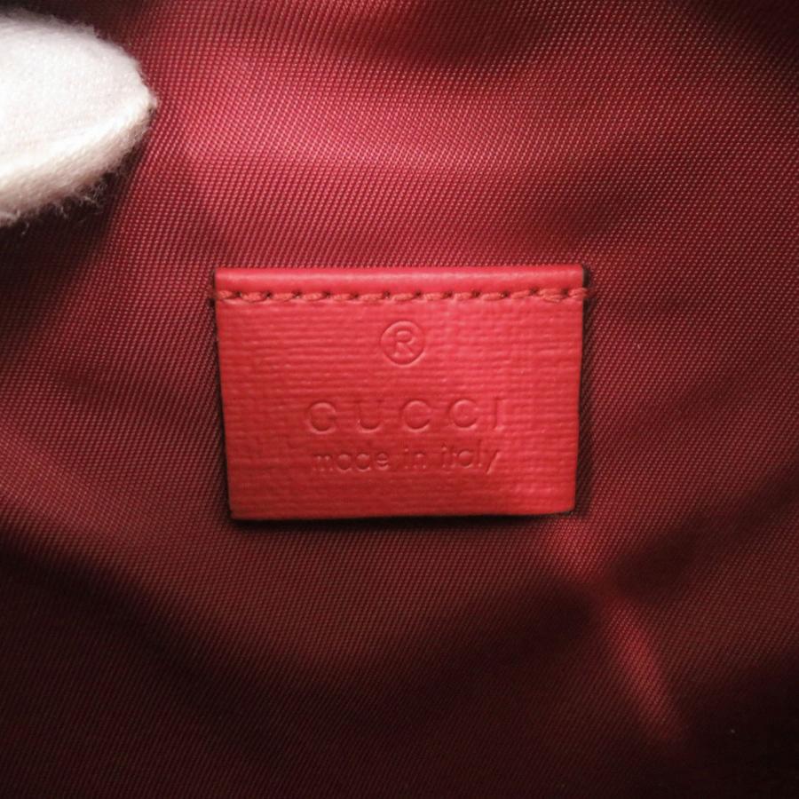 GUCCI（グッチ） 未使用品 チルドレンズ ダブルG 502095 レザー レッド