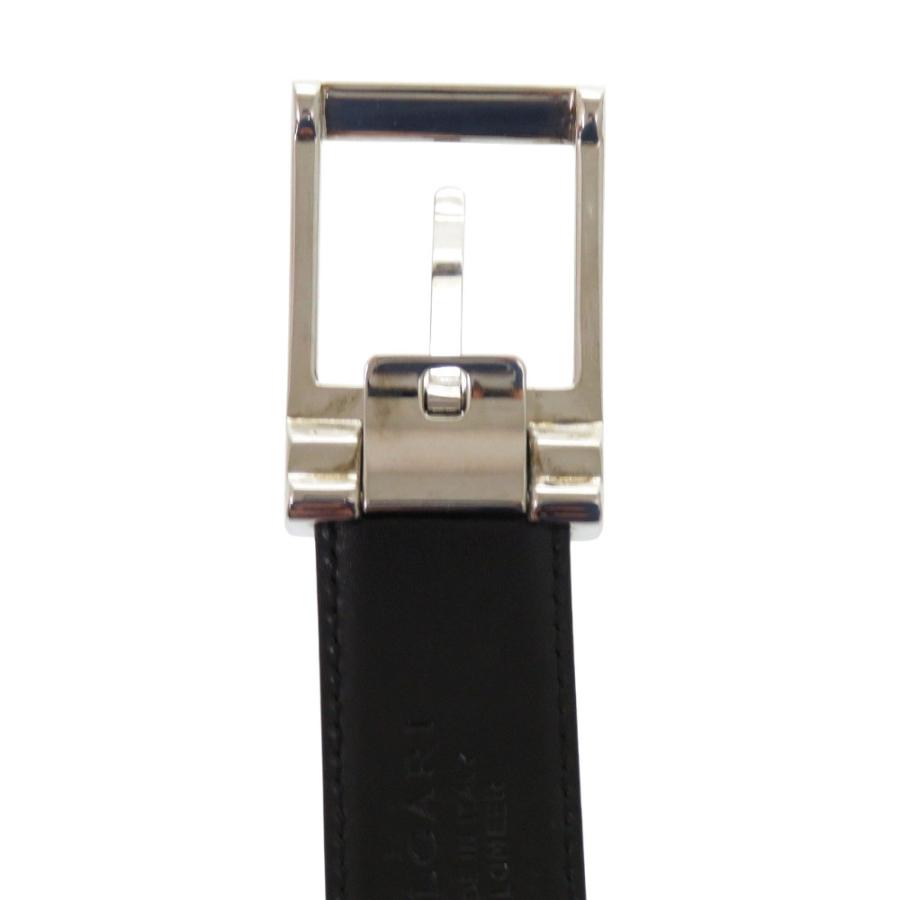 BVLGARI（ブルガリ） 新品同様 ベルト レザー ブラック サイズ110 0403