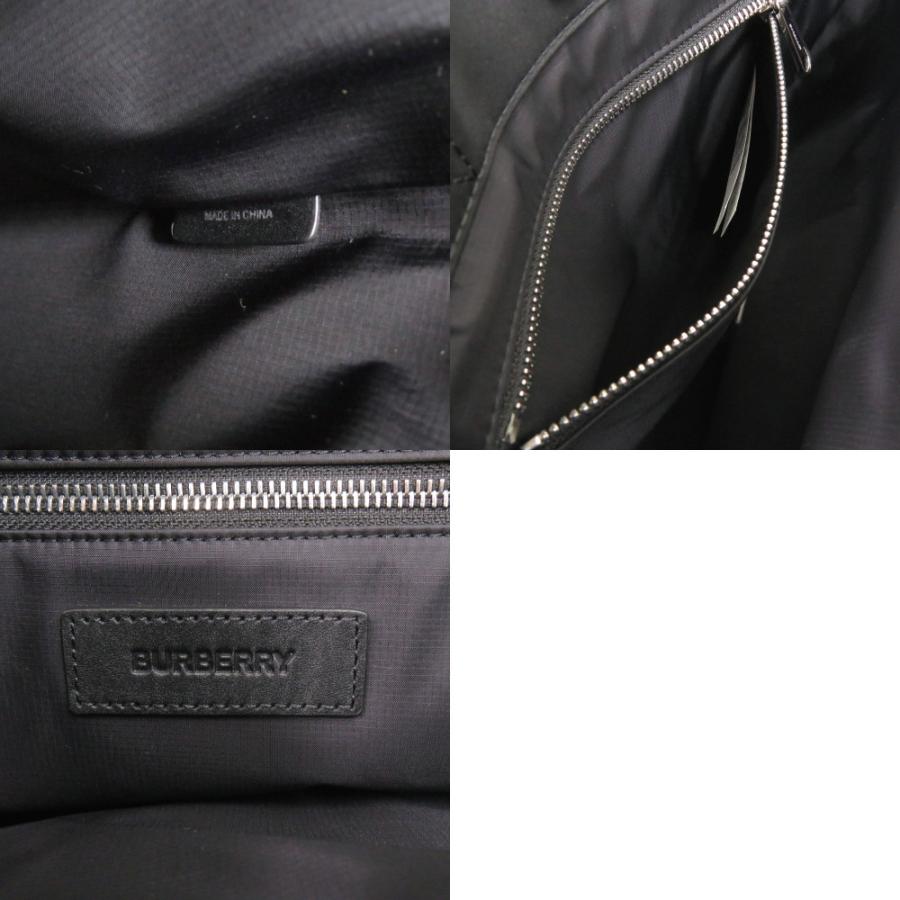 BURBERRY（バーバリー） 美品 ロゴ ブラック ナイロン 2way トート