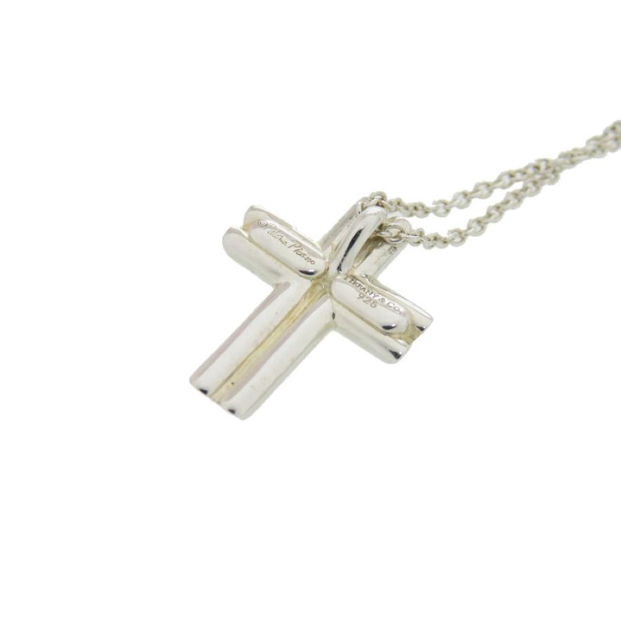 美品 オールドティファニー テンダネスハート クロス ネックレス シルバー925 TIFFANY&Co.（ティファニー） 美品 テンダネスハートクロスペンダント