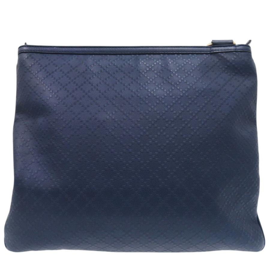 美品 グッチ Diamante Hilary Lux ショルダーバッグ ディアマンテ柄 A4収納 斜め掛け レザー ネイビー 0300 GUCCIの画像