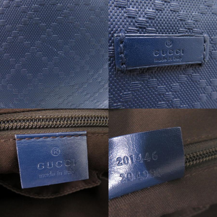 美品 グッチ Diamante Hilary Lux ショルダーバッグ ディアマンテ柄 A4収納 斜め掛け レザー ネイビー 0300 GUCCIの画像