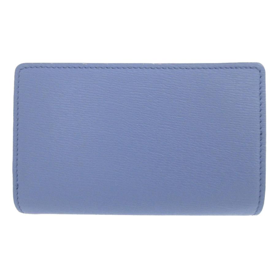 GUCCI 新品同様 グッチ レザー 772640 パープル 紫 2つ折り財布 財布  