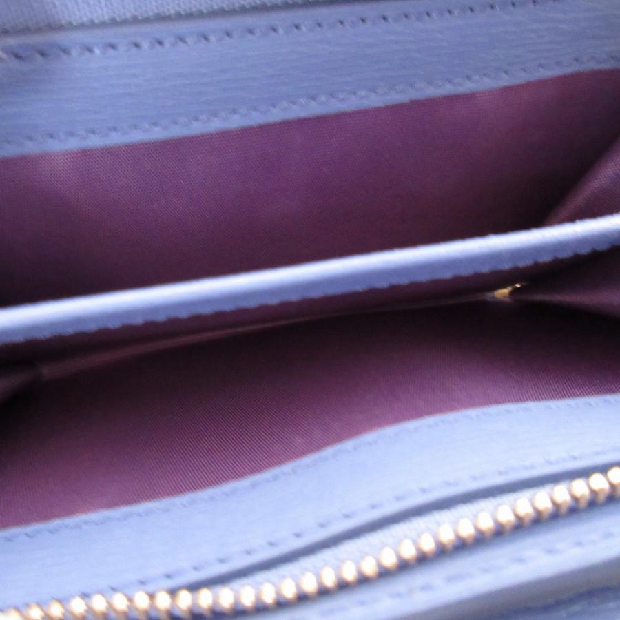 GUCCI 新品同様 グッチ レザー 772640 パープル 紫 2つ折り財布 財布  