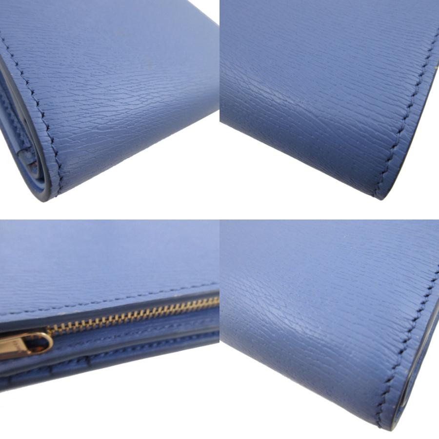 GUCCI（グッチ） 新品同様 レザー 772640 パープル 紫 2つ折り財布