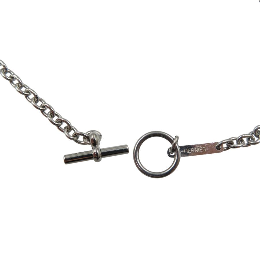 ◇エルメス◇カルーゼル ネックレス バッファローホーン シルバー ブラック 20 エルメス HERMES カルーゼル H077325 ネックレス メタル バッファロー