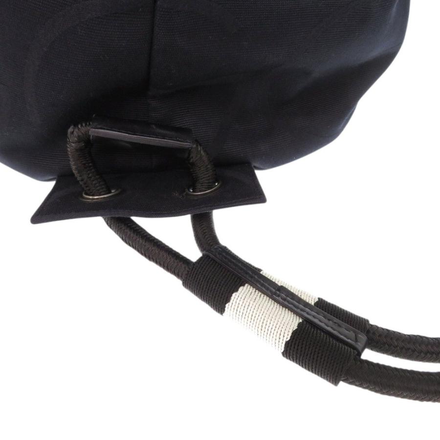 GUCCI（グッチ） 美品 ボンサック 巾着 123438 キャンバス ブラック