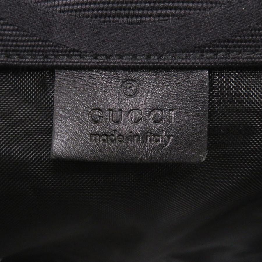 GUCCI（グッチ） 美品 ボンサック 巾着 123438 キャンバス ブラック