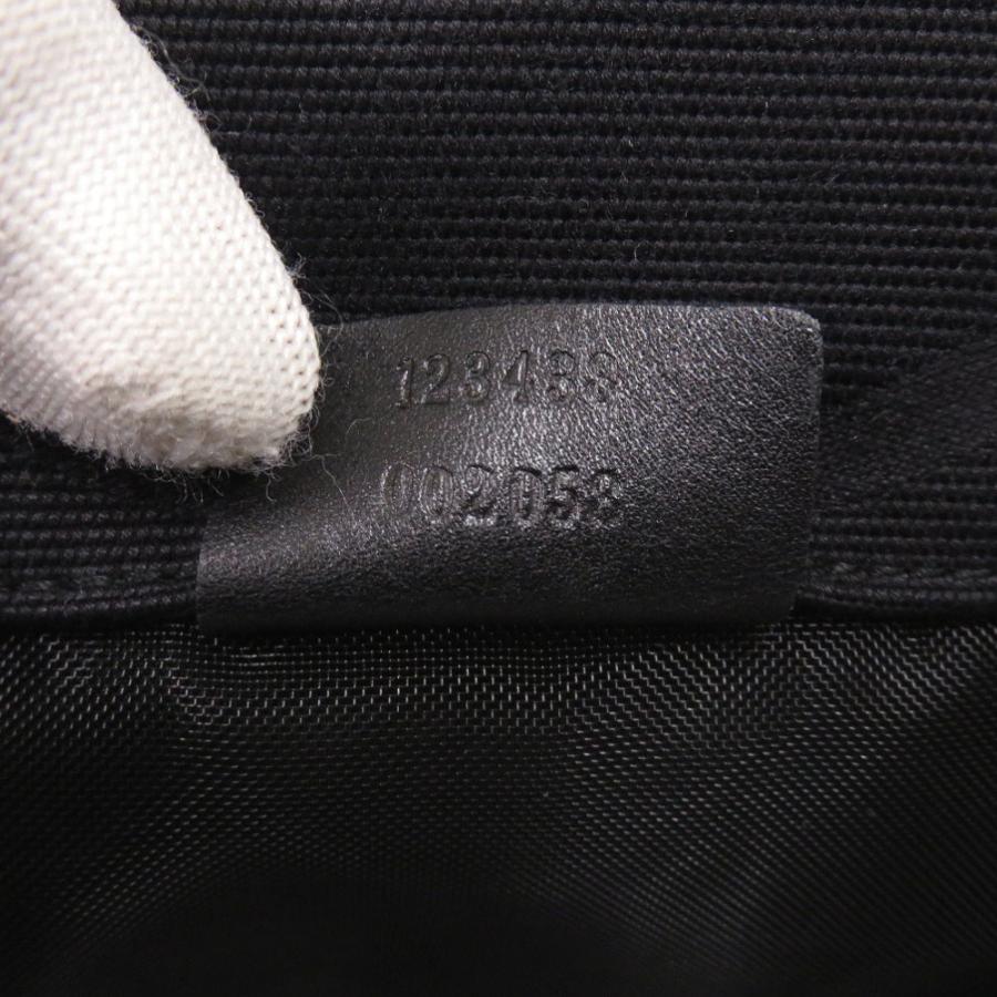 GUCCI（グッチ） 美品 ボンサック 巾着 123438 キャンバス ブラック