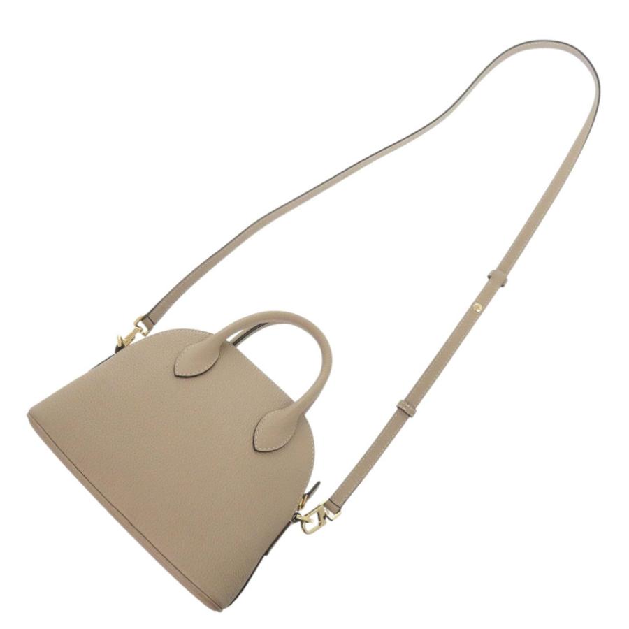 美品 ボナベンチュラ エマバッグ 22 レザー グレージュ ベージュ 2way