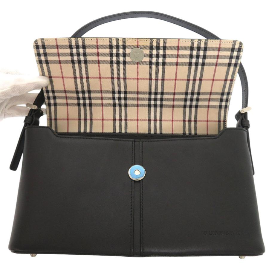 BURBERRY（バーバリー） 新品同様 レザー ブラック ワンショルダー