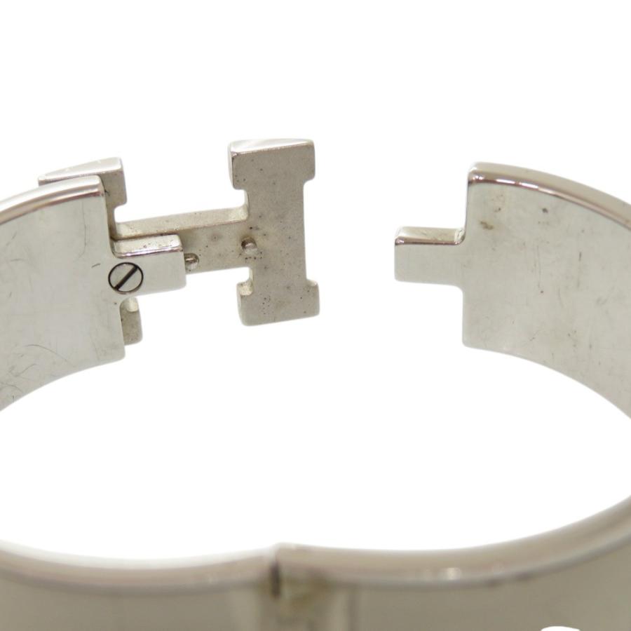 HERMES（エルメス） Hモチーフ クリッククラックGM ブ メタル ホワイト