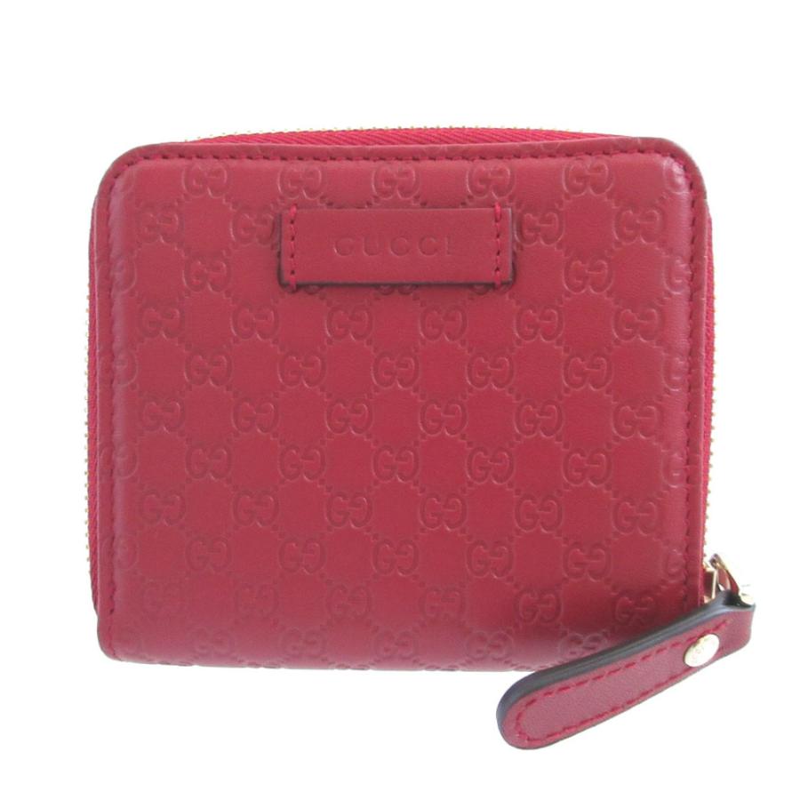 GUCCI 未使用 グッチ マイクログッチシマ 449395 レザー レッド 赤 