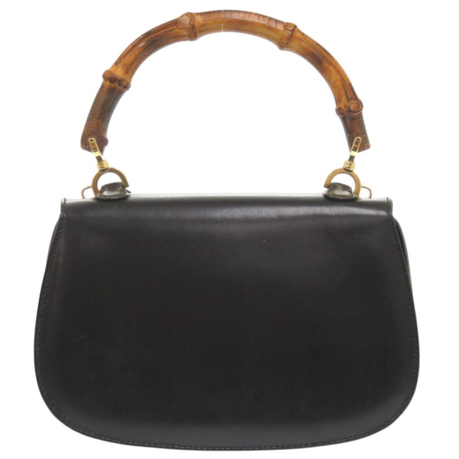 ✨美品✨GUCCI ショルダーバッグ 2way バンブー ブラック レザー GUCCI（グッチ） 美品 2WAY バンブー 000 2046 0188 レザー ブラック