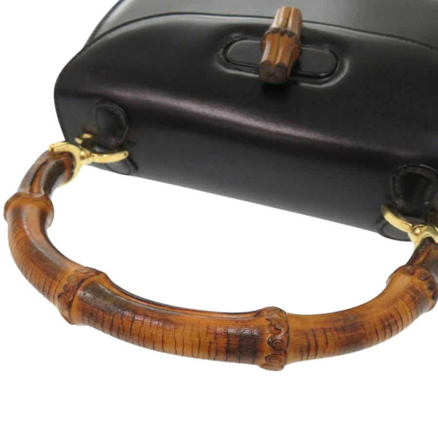 GUCCI（グッチ） 美品 2WAY バンブー 000 2046 0188 レザー ブラック