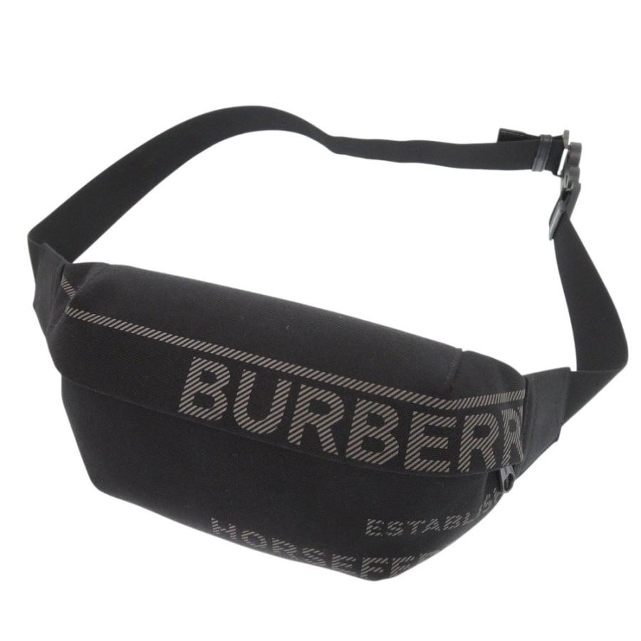 BURBERRY（バーバリー） 未使用 キャンバス ブラック ウエストバッグ