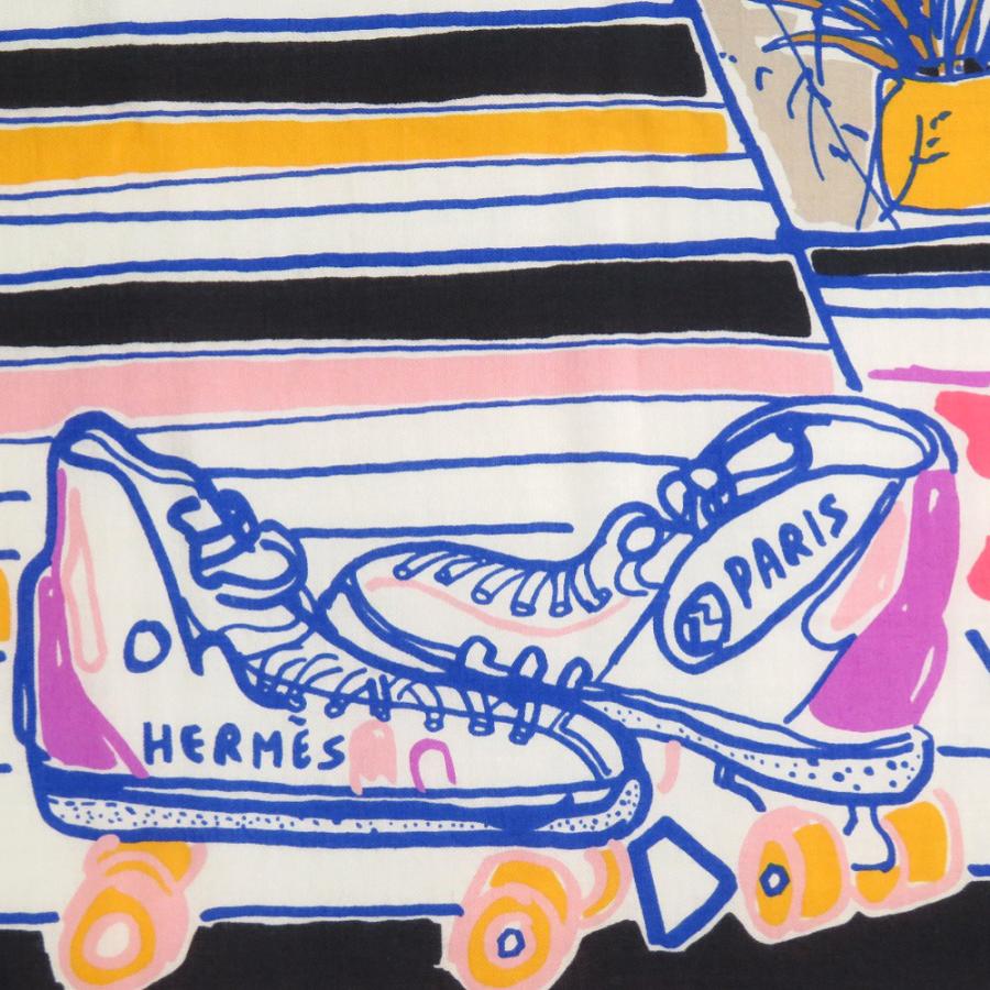 HERMES 美品 エルメス カレ140 カレジェアン レイユール デテ