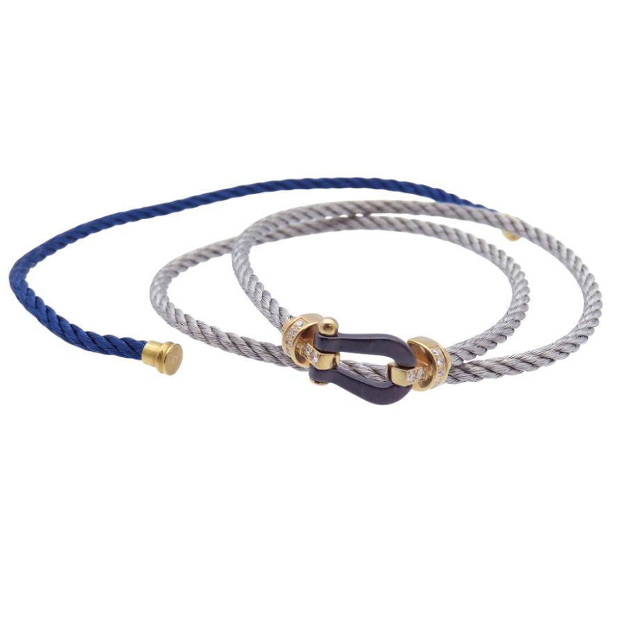 Fred（フレッド） 美品 フォース10 ハーフダイヤ MM ブレスレット 750