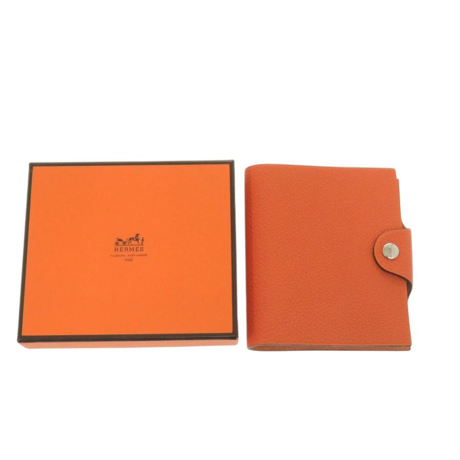HERMES（エルメス） 新品同様 ユリス ミニ トゴ オレンジ 手帳カバー