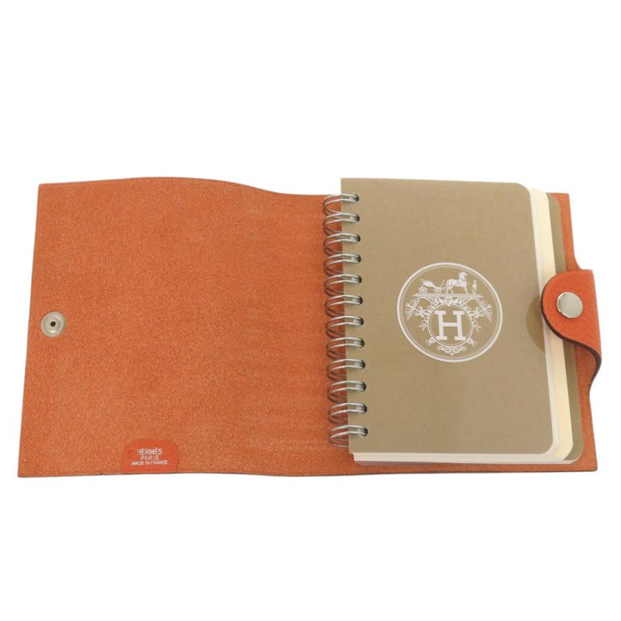 HERMES（エルメス） 新品同様 ユリス ミニ トゴ オレンジ 手帳カバー