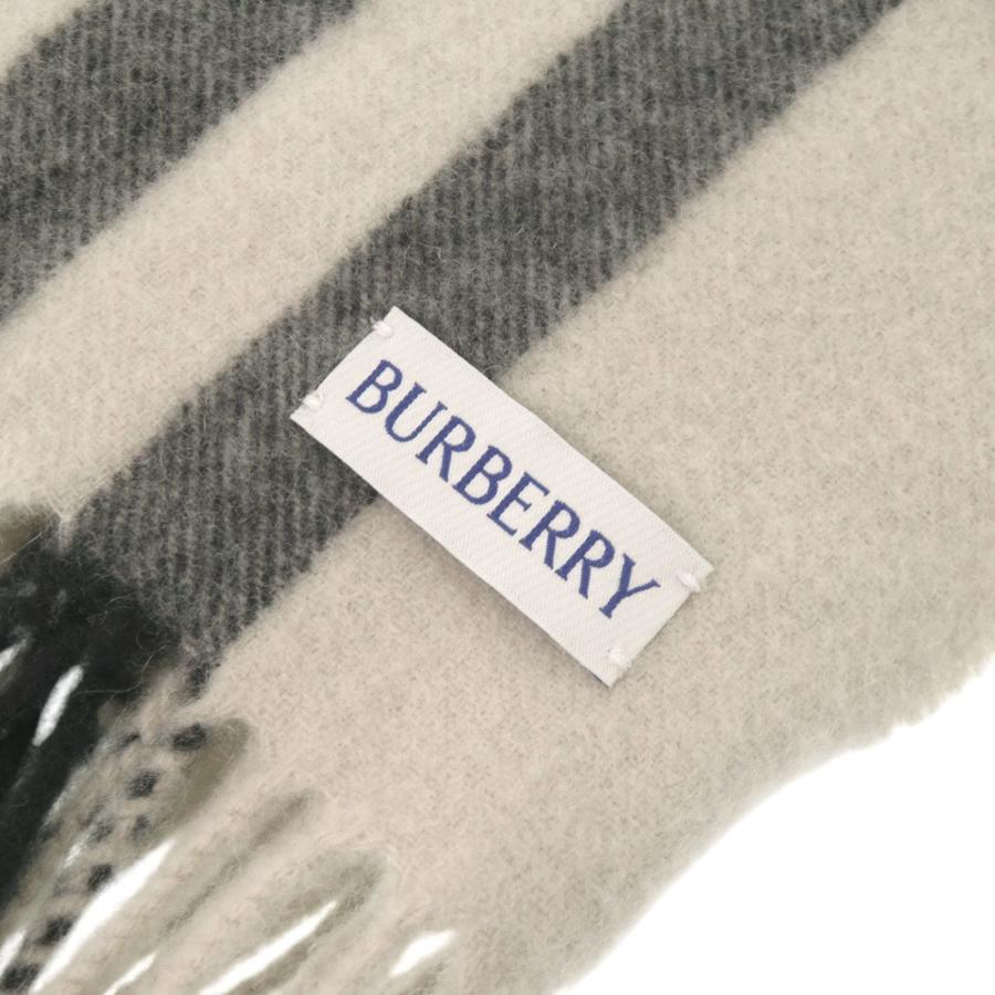 美品 バーバリー チェック カシミヤ グレー マフラー 0503【中古】BURBERRY BURBERRY（バーバリー） 美品 チェック カシミヤ グレー マフラー 0503