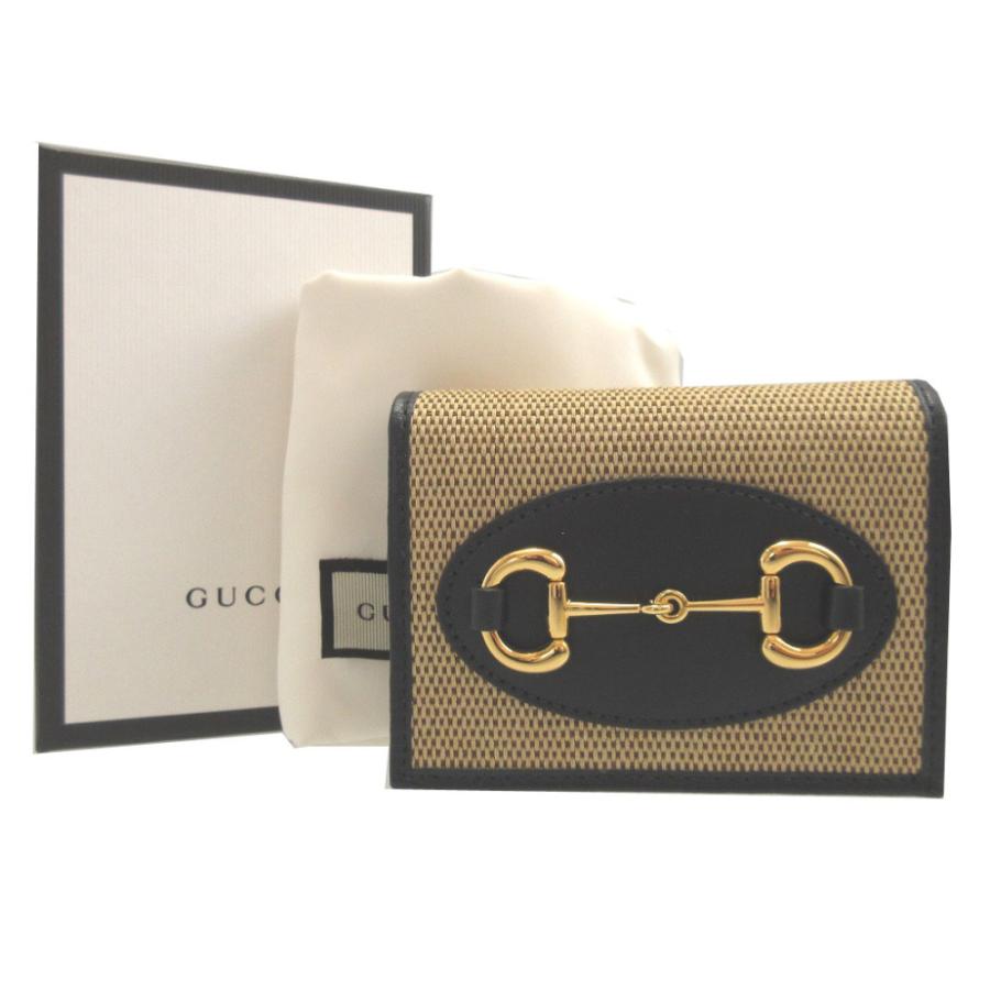 GUCCI（グッチ） 未使用 ホースビット キャンバス レザー ベージュ