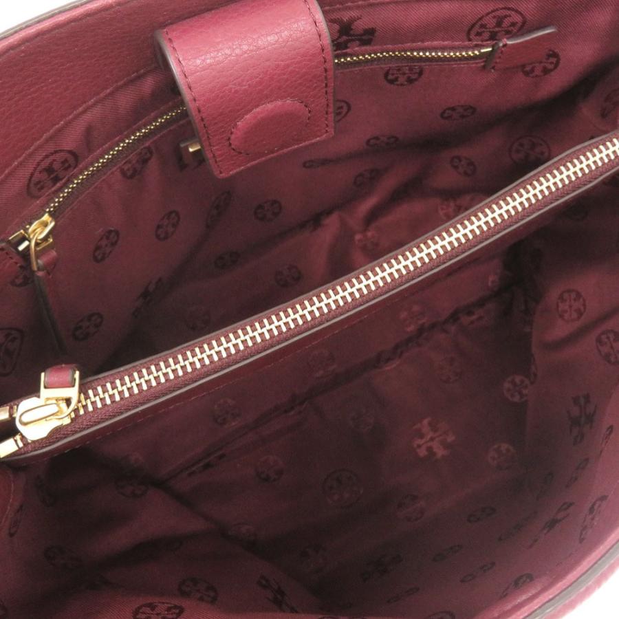 TORY BURCH（トリーバーチ） 美品 レザー ボルドー 2WAY ハンドバッグ  