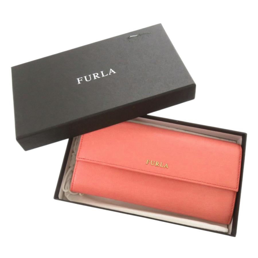 FURLA（フルラ） 未使用品 レザー ピンク 長財布 二つ折り長財布 0714