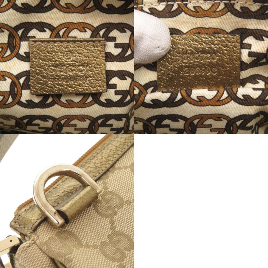 GUCCI（グッチ） アクセサリーポーチ 145750 GGキャンバス ベージュ