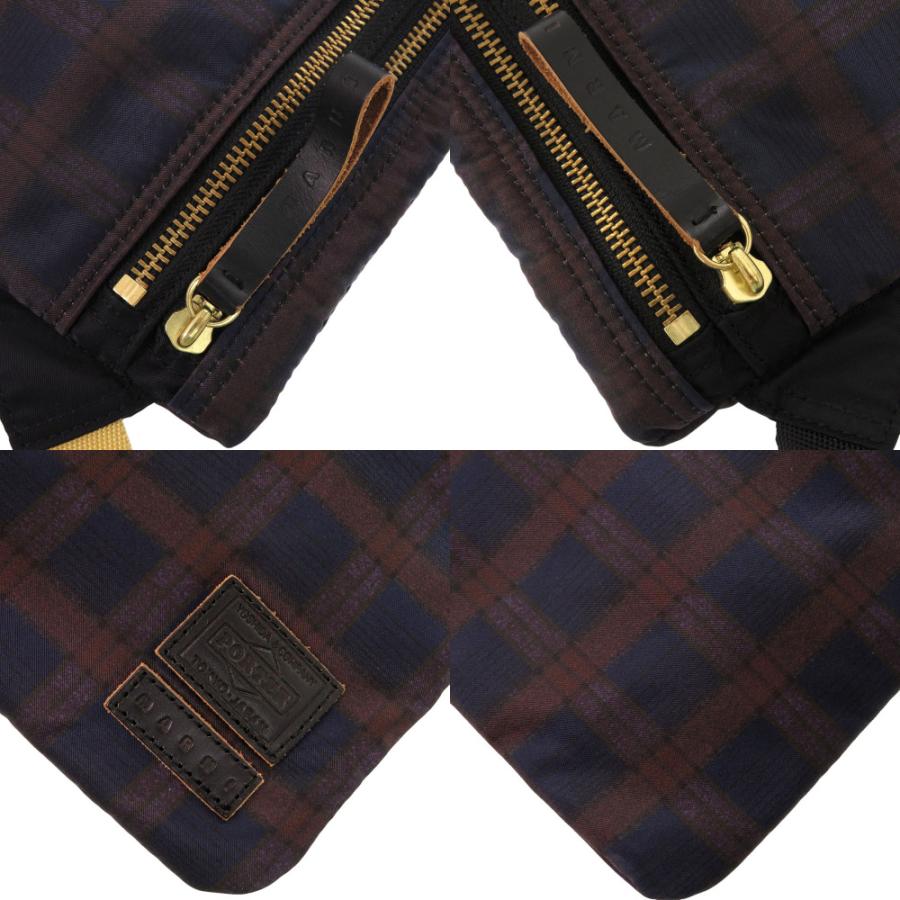 MARNI×PORTER マルニ×ポーター ショルダーバッグ チェック ブラウン MARNI（マルニ）の「MARNI×PORTER ONE SHOULDER BAG/ショルダーバッグ