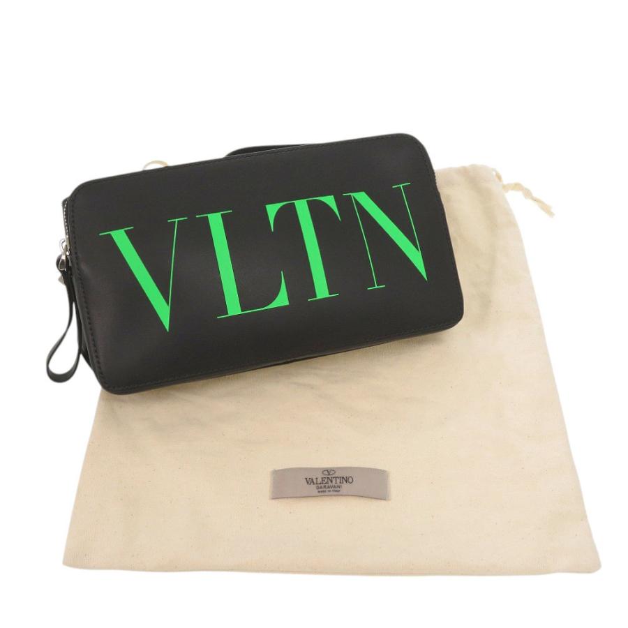 新品同様 ヴァレンティノ ガラヴァーニ VLTNロゴ ベルトバッグ レザー