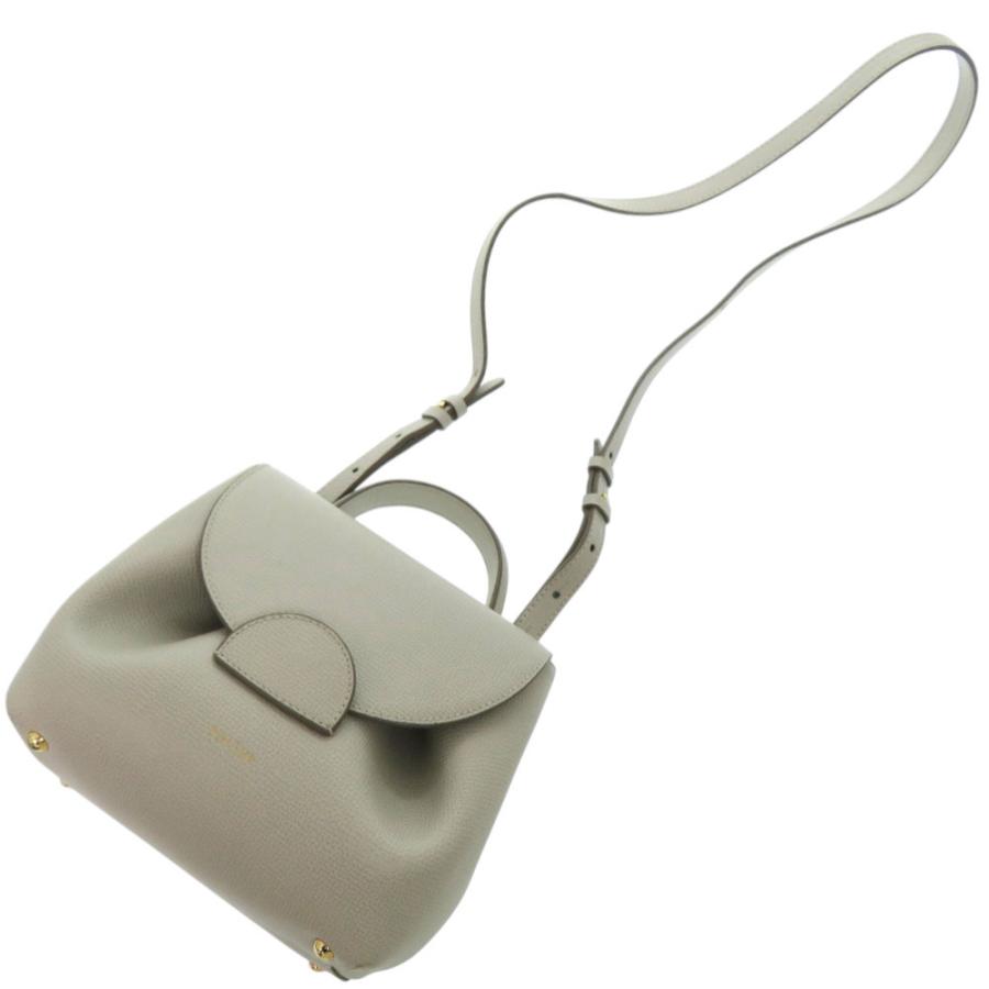 美品 ポレーヌ Num〓ro Un Nano 122263 グレインカーフレザー コットン