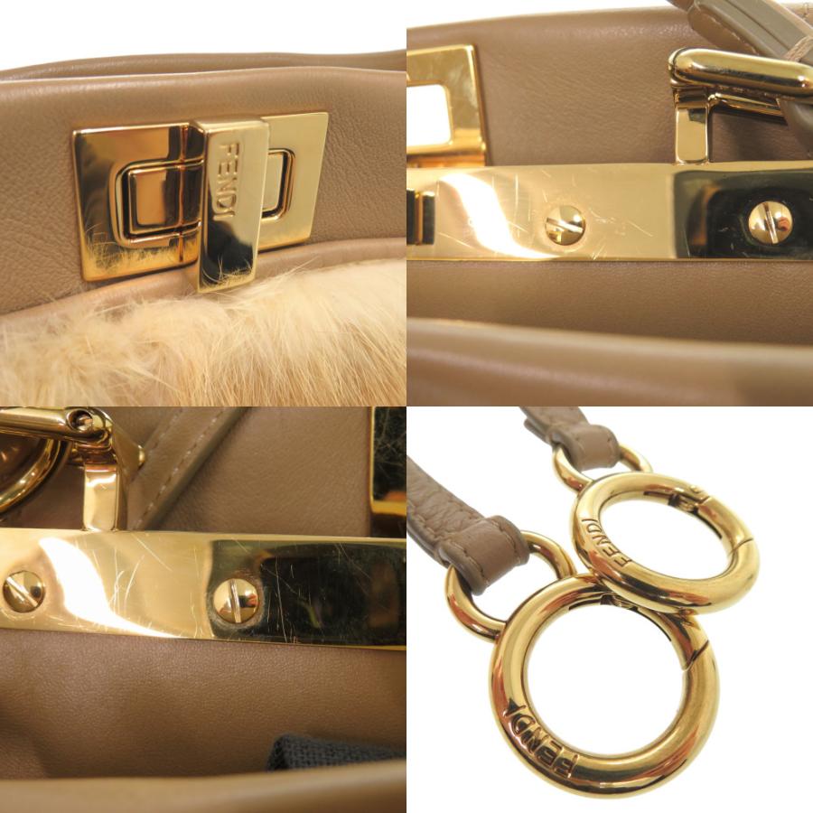 ピーカブー　8BN244 FENDI（フェンディ） 美品 ピーカブーミニ 2WAY ハンドバッグ 8BN244