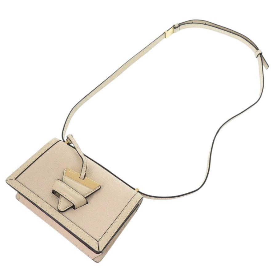 美品 ロエベ バルセロナ スモール レザー ベージュ ショルダーバッグ 1553 LOEWE_5