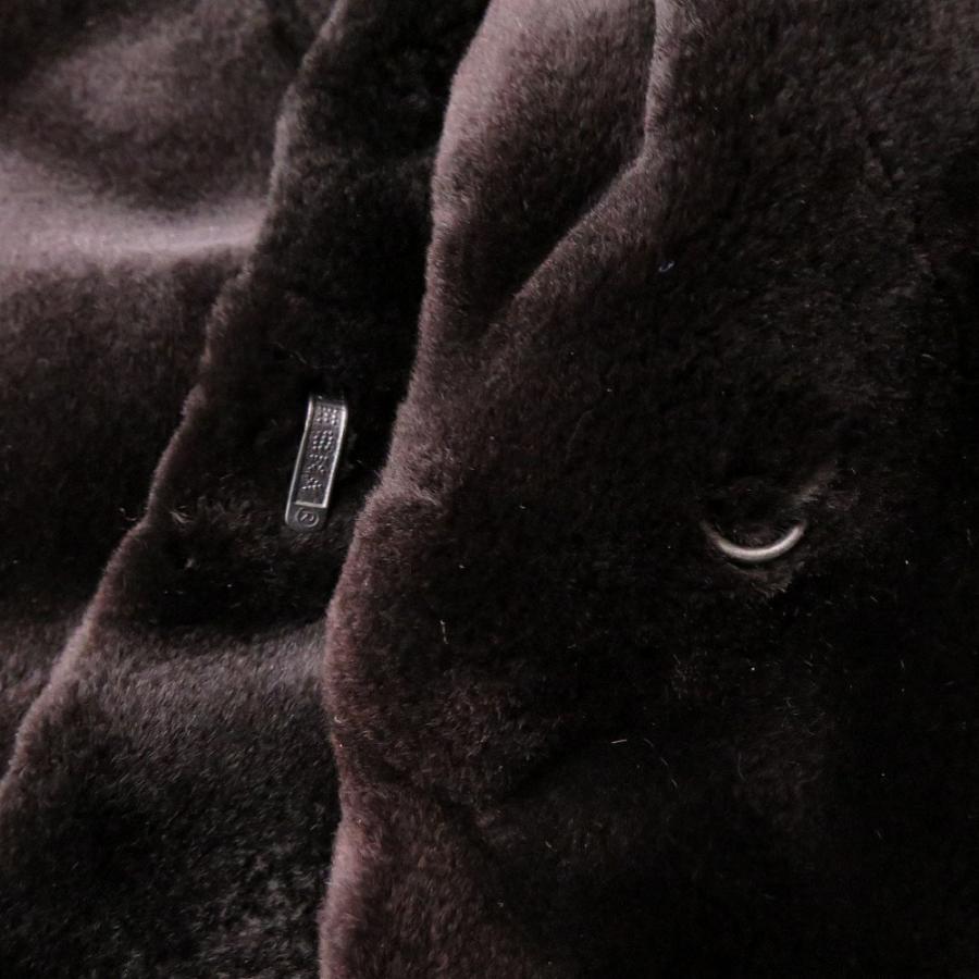 美品 サガミンク シェアードミンク ブラウン 毛皮コート 茶 1744 SAGA