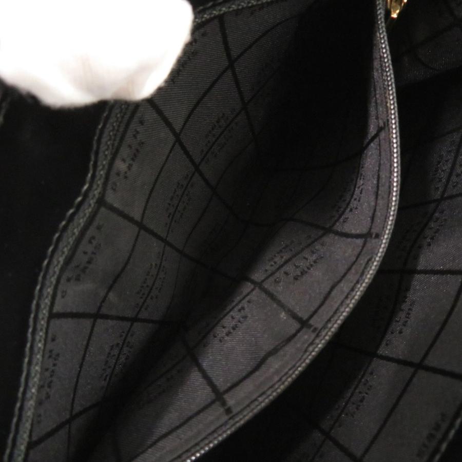 美品 セリーヌ レザー ブラック ショルダーバッグ 黒 0247 CELINE_6