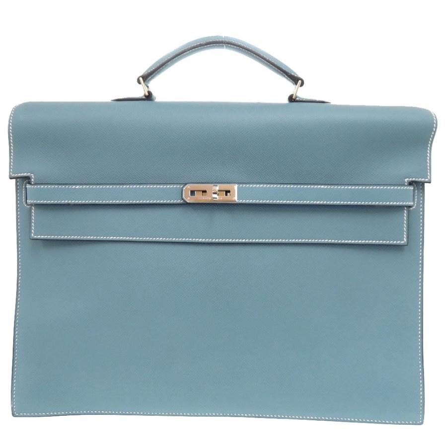HERMES（エルメス） 美品 ケリーデペッシュ38 ヴォーエプソン ブルー