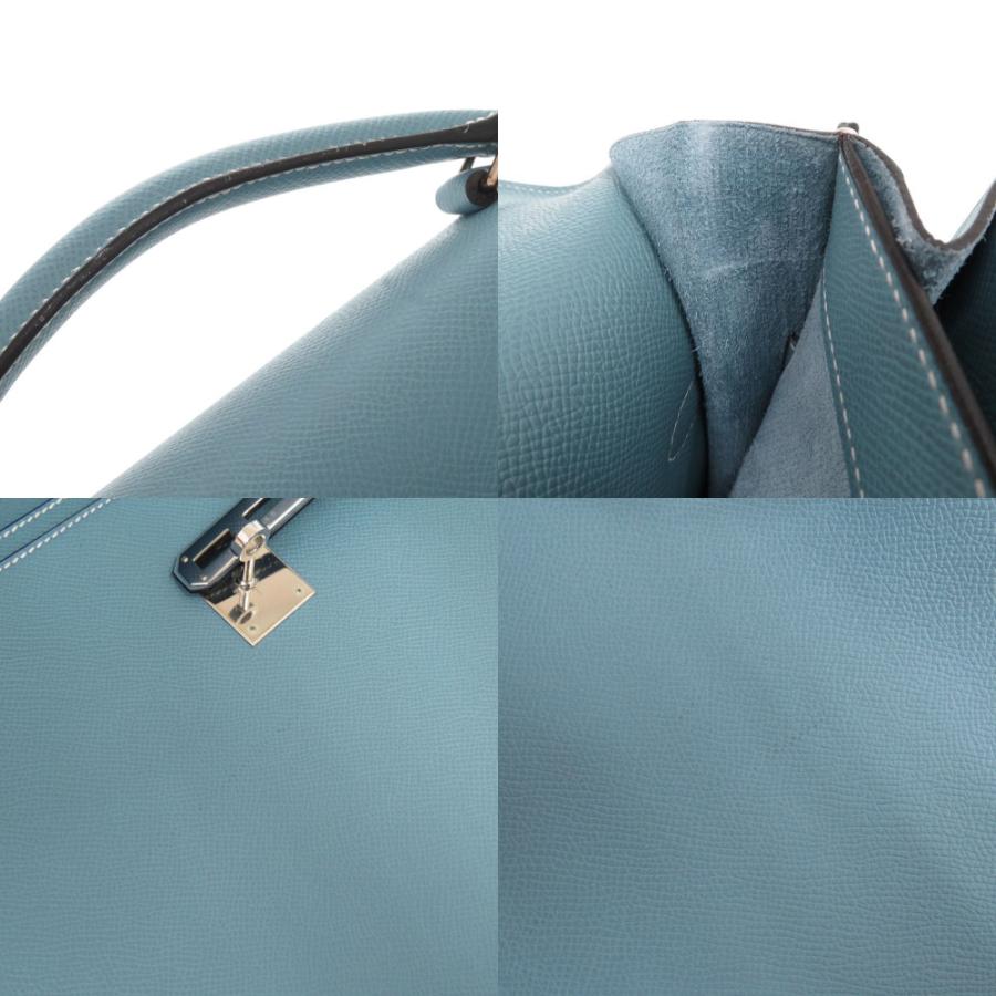 HERMES（エルメス） 美品 ケリーデペッシュ38 ヴォーエプソン ブルー