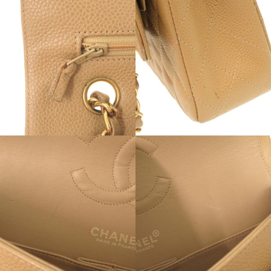 CHANEL（シャネル） 美品 マトラッセ25 ダブルフラップ キャビアスキン 