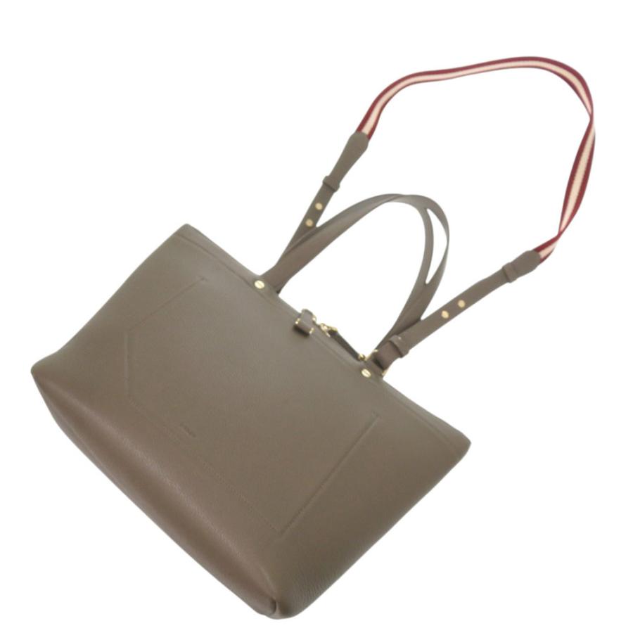Bally（バリー） 美品 レザー グレージュ 2way トートバッグ 0291