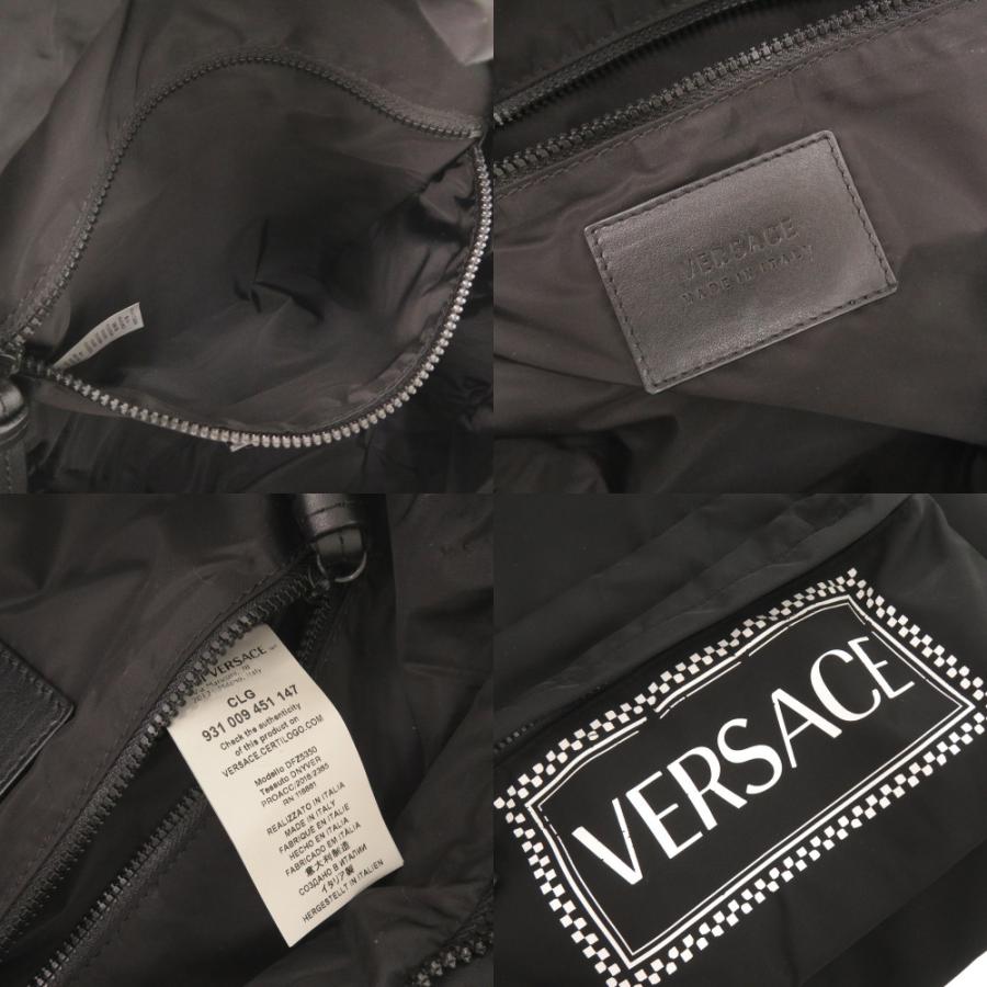 ジャンニ ヴェルサーチ ロゴ ナイロン ブラック リュック デイパック 黒 0310 Gianni Versace_7