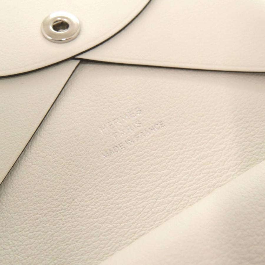 未使用 エルメス カルヴィ デュオ スプリングホース ヴォースイフト ブラン K刻印(2025年生) コインケース 財布 0566 HERMESの画像