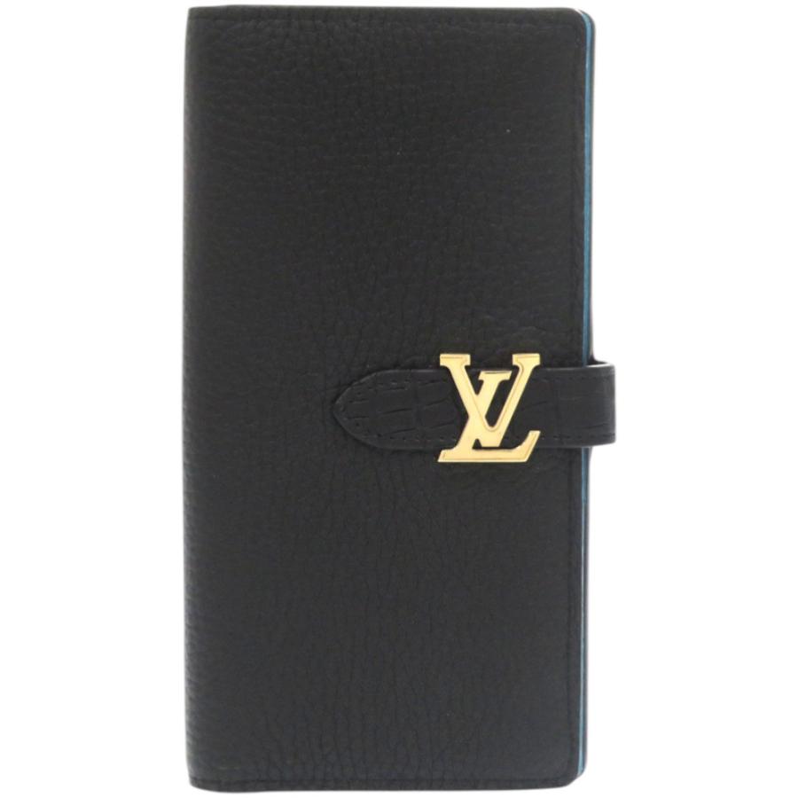 新品同様 ルイ ヴィトン LVヴェルティカル ウォレット レザー クロコダイル ノワール 黒 長財布 LV 0596【中古】LOUIS VUITTON LOUIS VUITTON（ルイ・ヴィトン） 新品同様 ルイ ヴィトン LVヴェル
