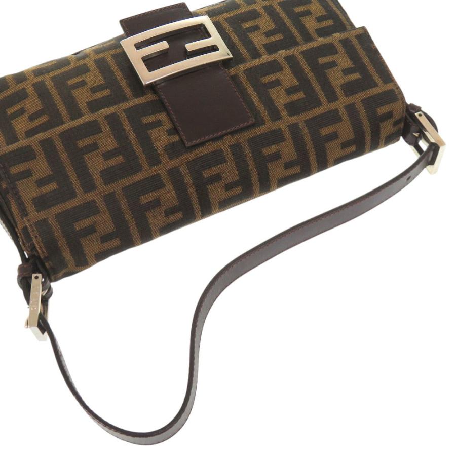 FENDI（フェンディ） 美品 ズッカ柄 マンマバケット 2305 26424 レザー