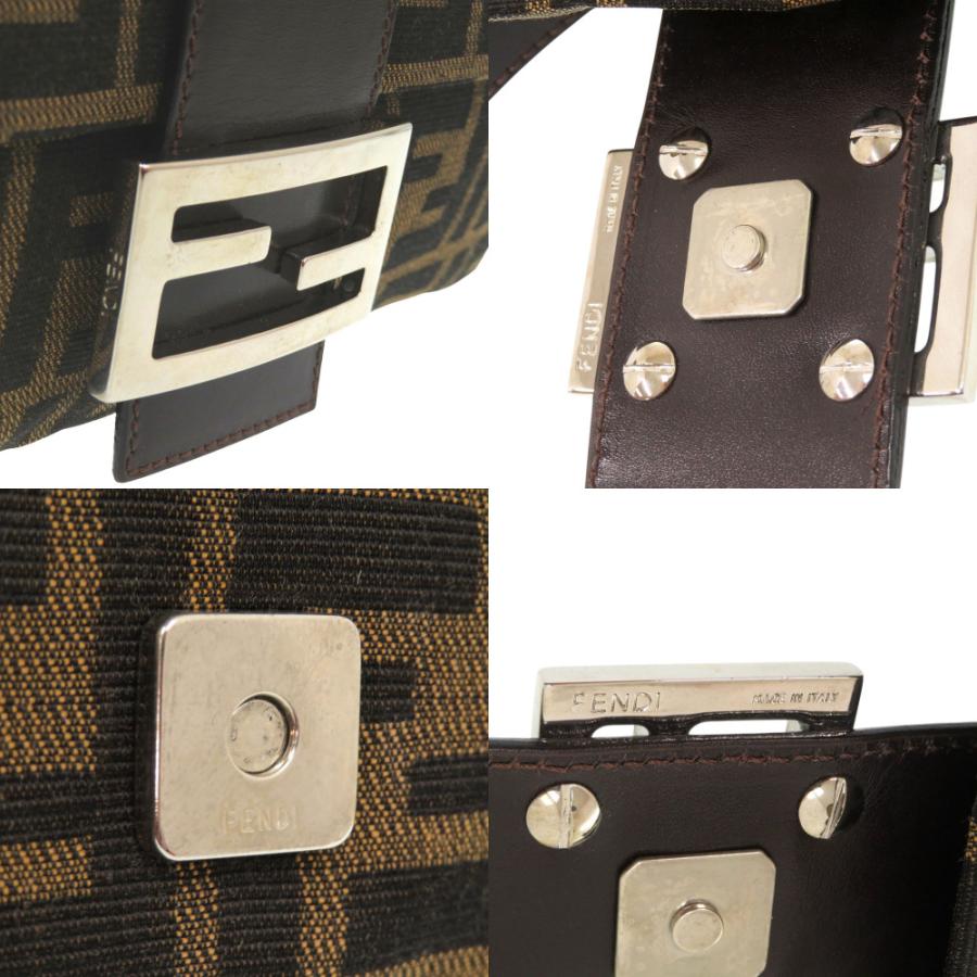 FENDI（フェンディ） 美品 ズッカ柄 マンマバケット 2305 26424 レザー