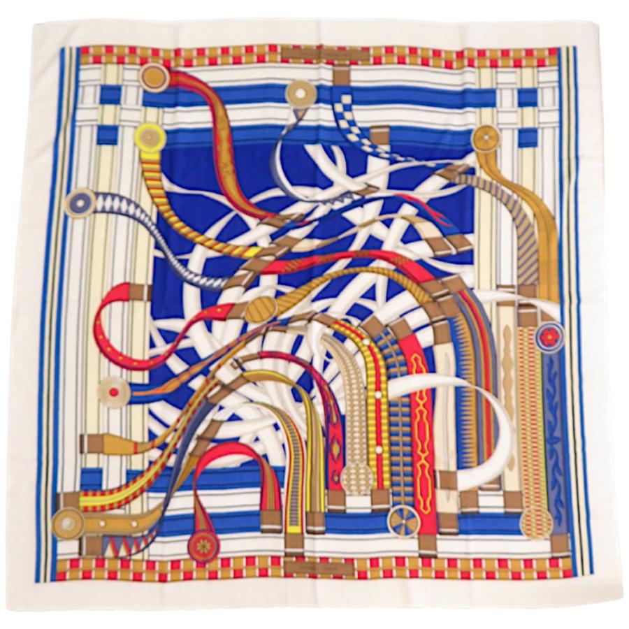 HERMES エルメス カシミア、シルクカレ140 HERMES】エルメス『カレ140 カシミヤ×シルク スプリング(馬車柄
