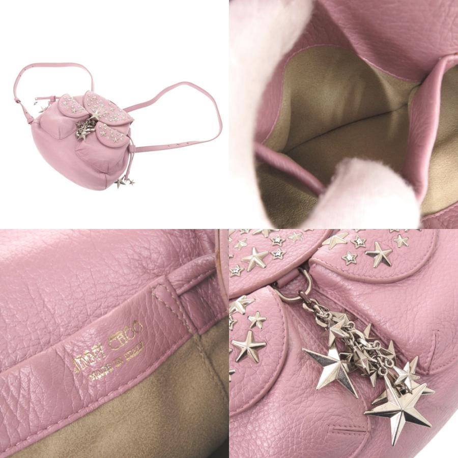 ジミーチュウ スター スタッズ レザー ピンク ミニ リュック デイパック 0809 JIMMY CHOO_5