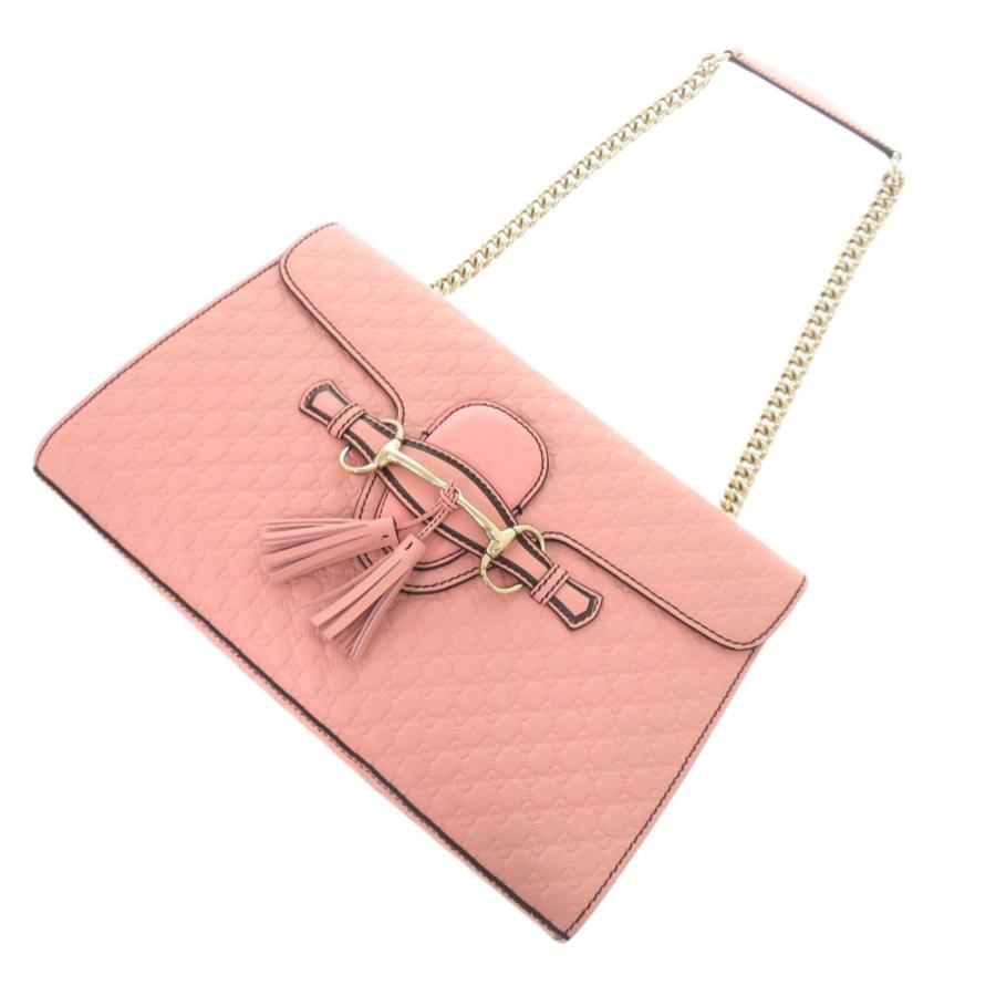 GUCCI（グッチ） 美品 エミリー マイクログッチシマ 449635 レザー